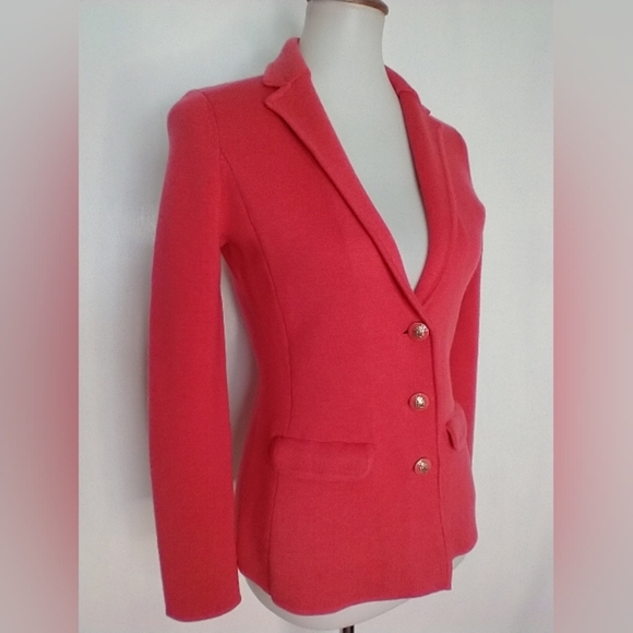 CORAL KNIT TALBOT'S JACKET - Picture 1 of 7